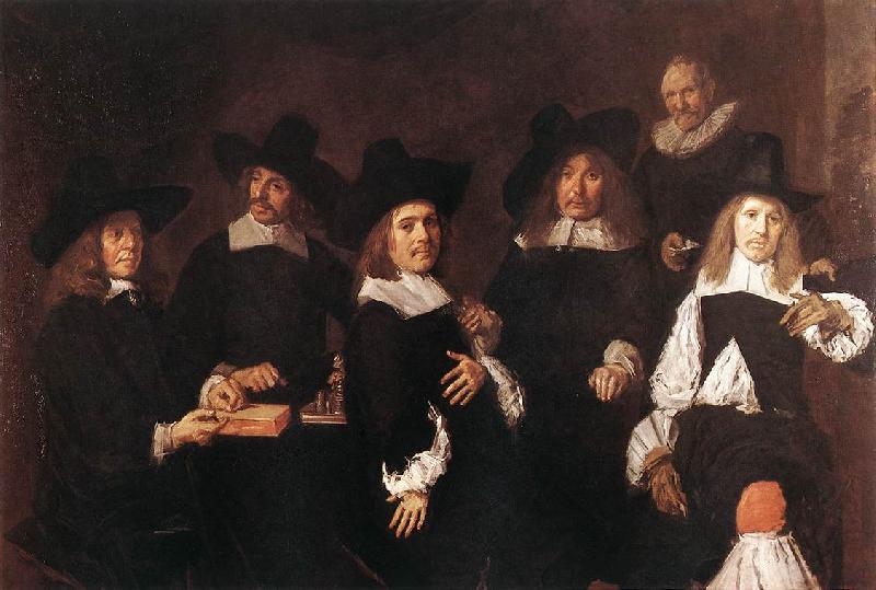 HALS, Frans Regents of the Old Men's Almshouse oil painting image